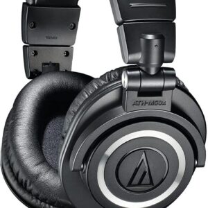 audio-technica ATH-M50X Professional Monitor Wired without Mic  (Black, On the Ear)